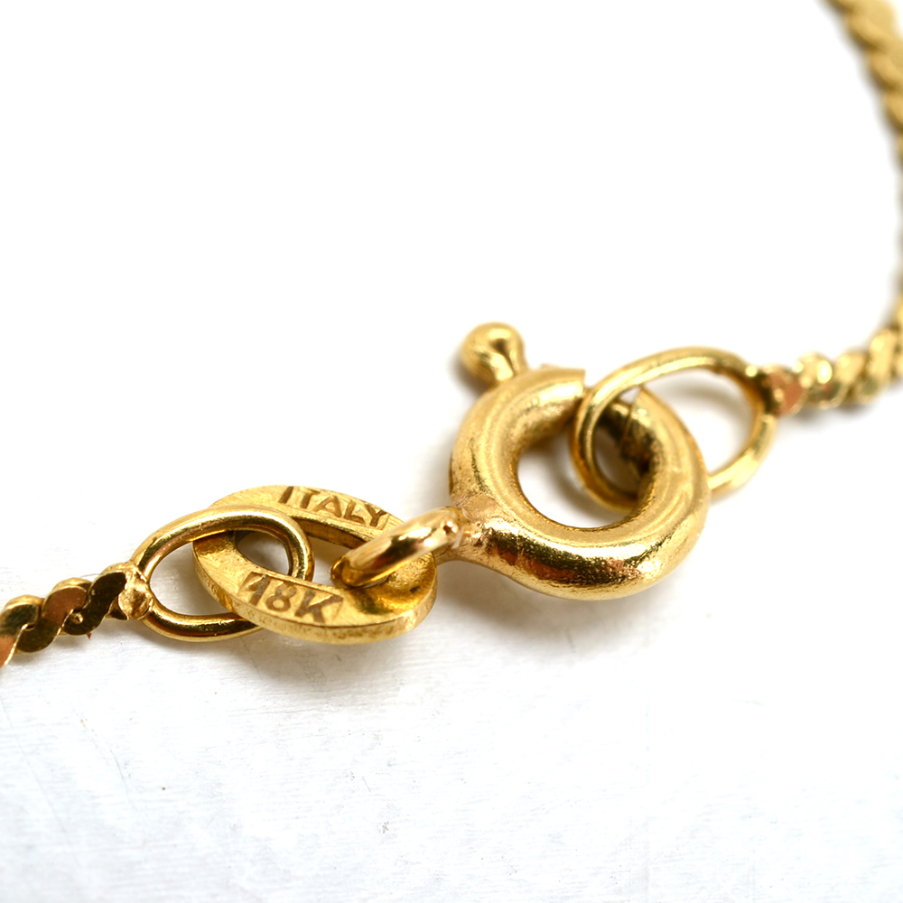18K Yellow Gold "Oscar de la Renta" Perfume Pendant Necklace