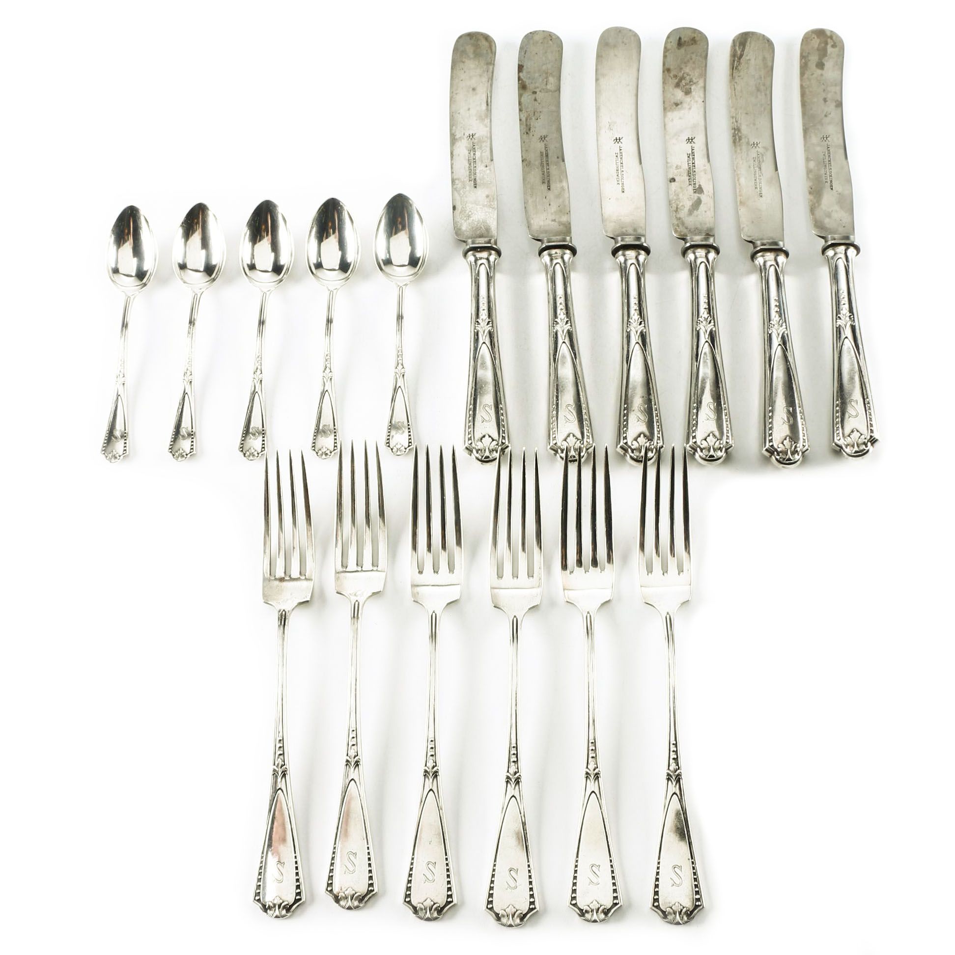 Gustav Haegermann 800 Silver Flatware