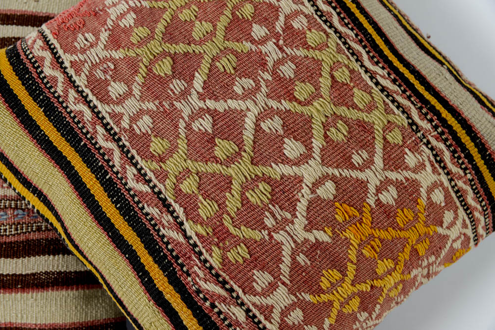 Pair of Decorative Afghan Pillows