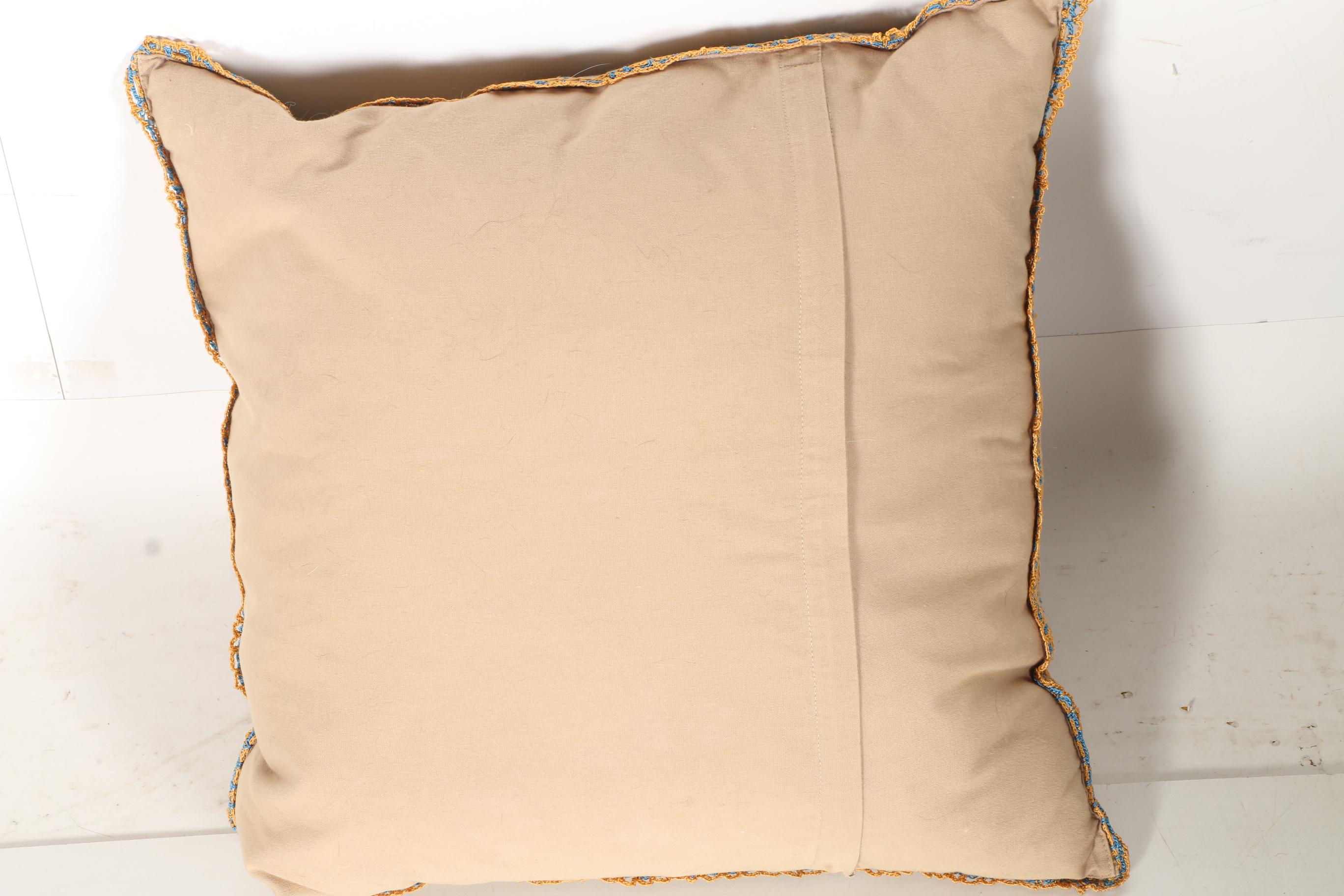 Decorative Embellished and Embroidered Throw Pillows