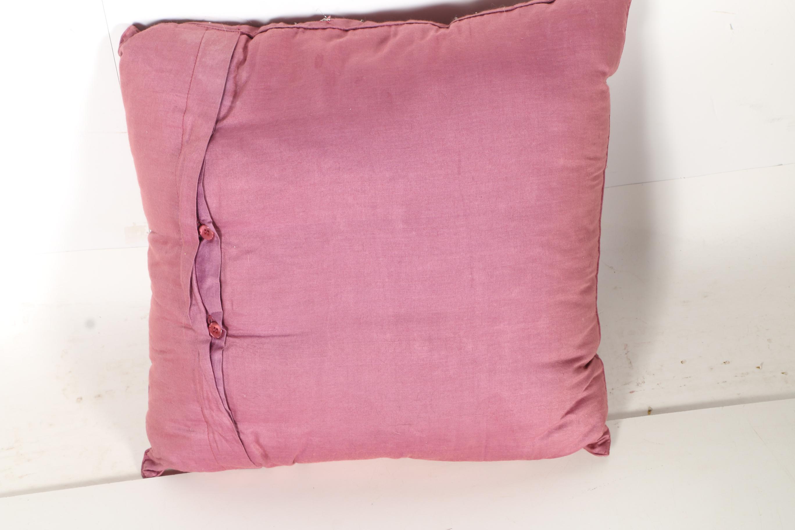 Decorative Embellished and Embroidered Throw Pillows