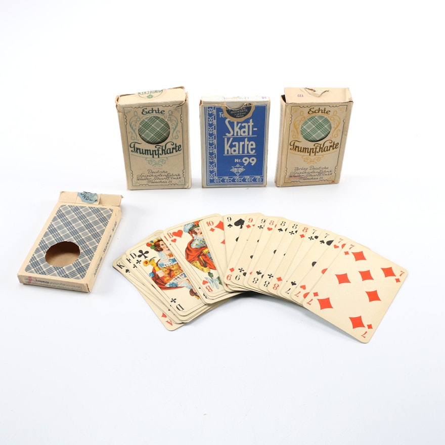 Vintage German Skat Playing Cards