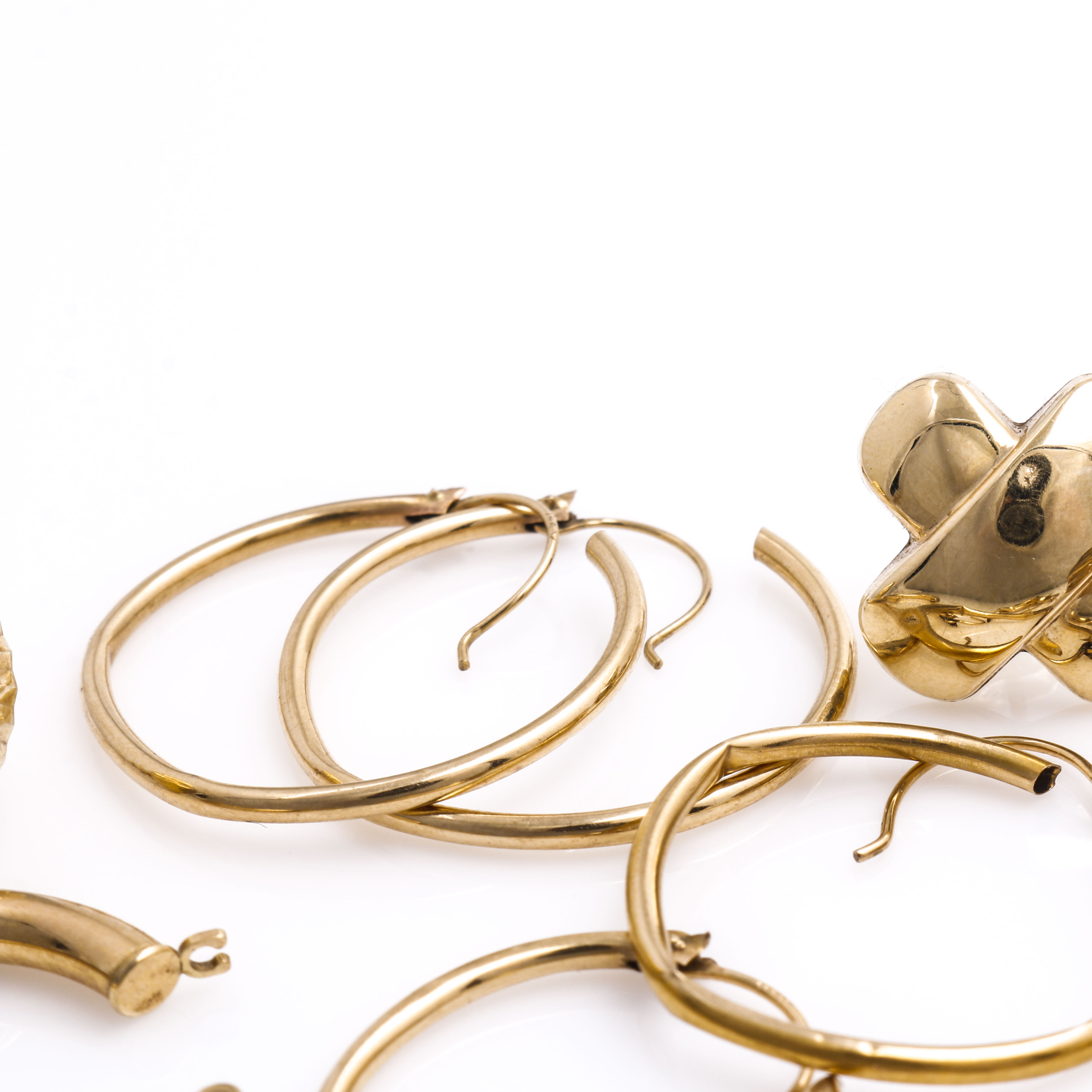 14K Yellow Gold Scrap Jewelry Pieces