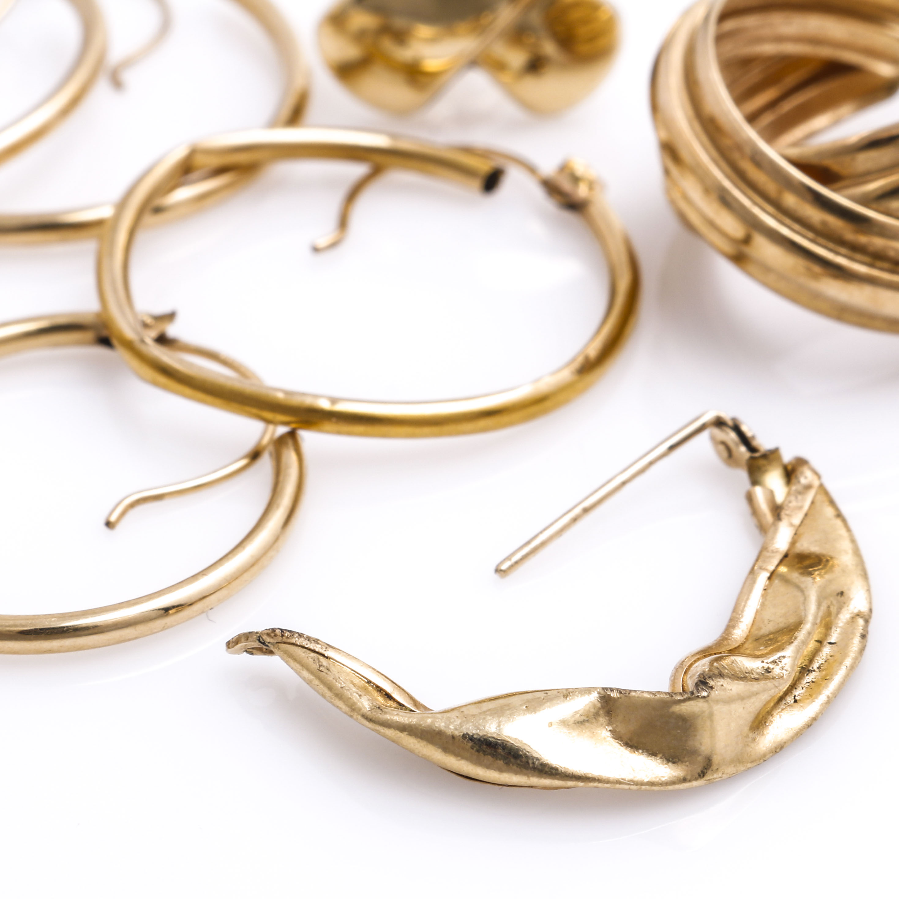 14K Yellow Gold Scrap Jewelry Pieces