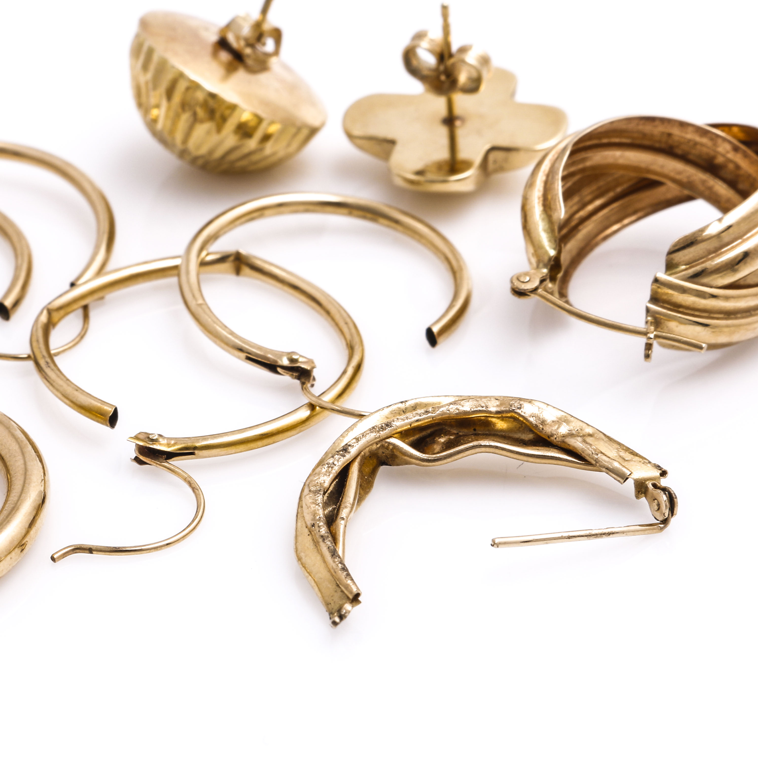 14K Yellow Gold Scrap Jewelry Pieces