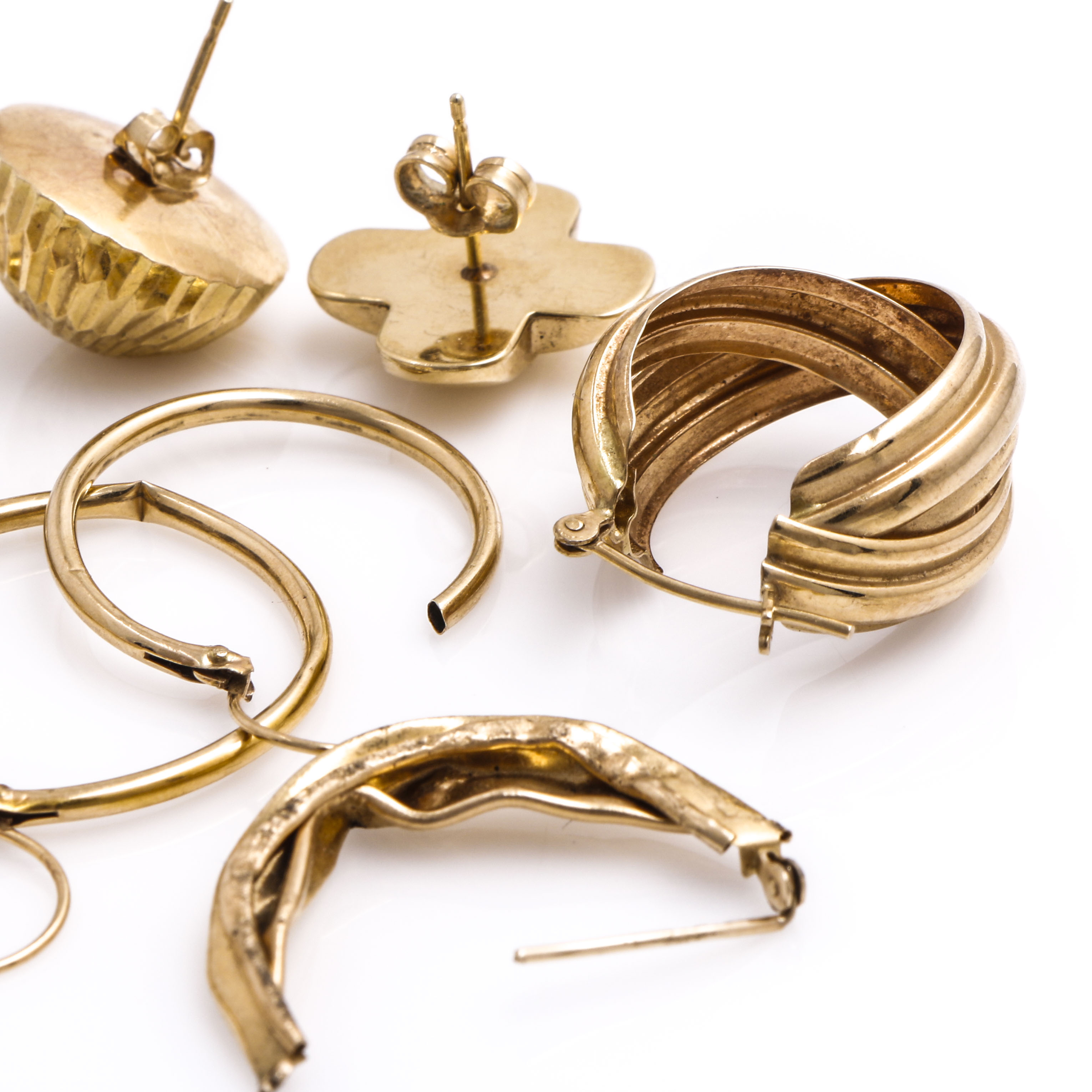 14K Yellow Gold Scrap Jewelry Pieces