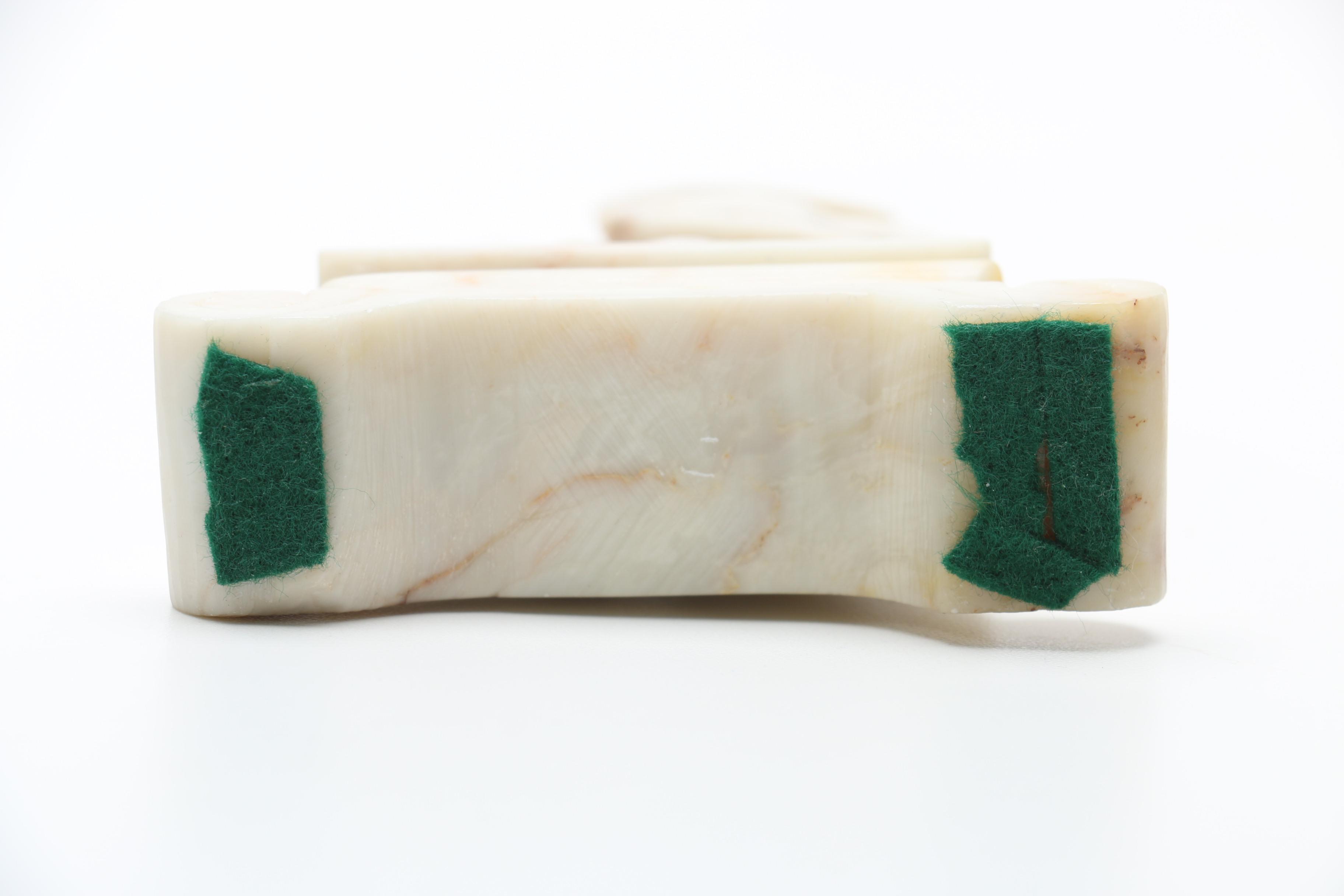 White Soapstone Fish Sculpture