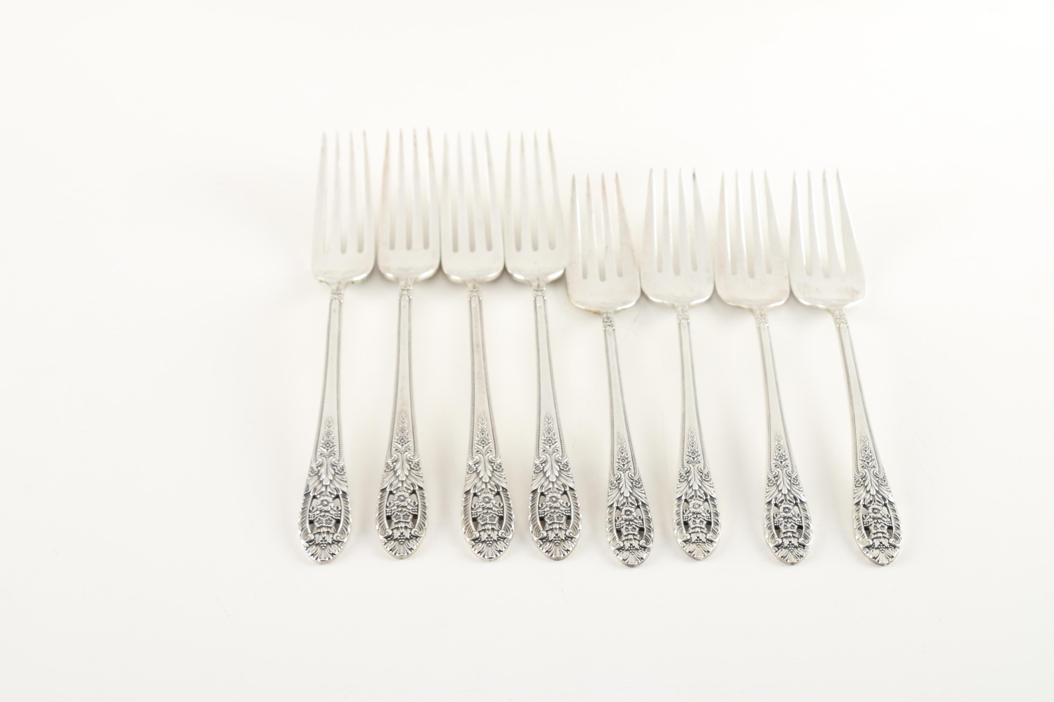 Fine Arts "Crown Princess" Sterling Silver Flatware for Four