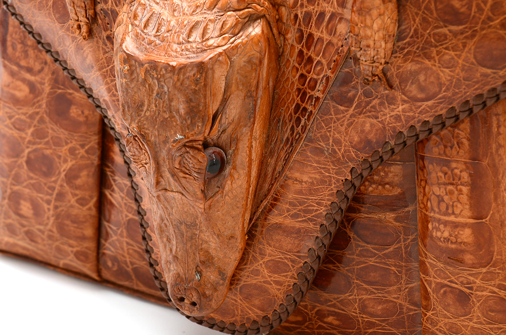Vintage Alligator Taxidermy Handbag