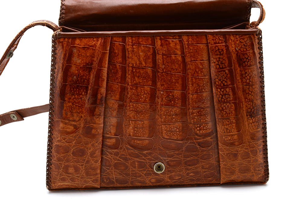 Vintage Alligator Taxidermy Handbag