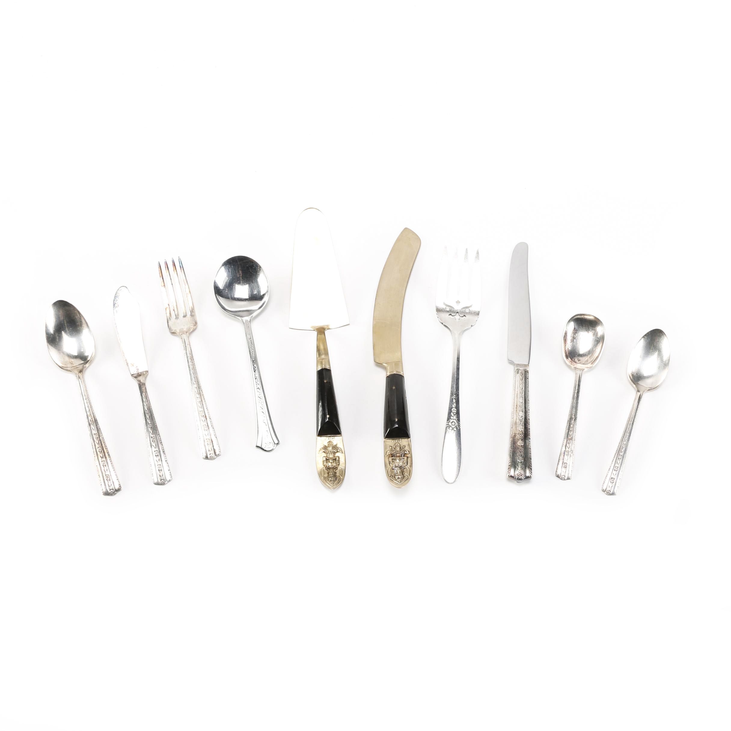 Knickerbocker "Roseanne" Silver Plated Flatware Service and More