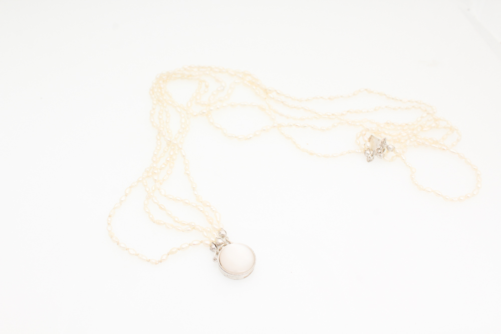 Fresh Water Rice Pearl Five Strand Necklace