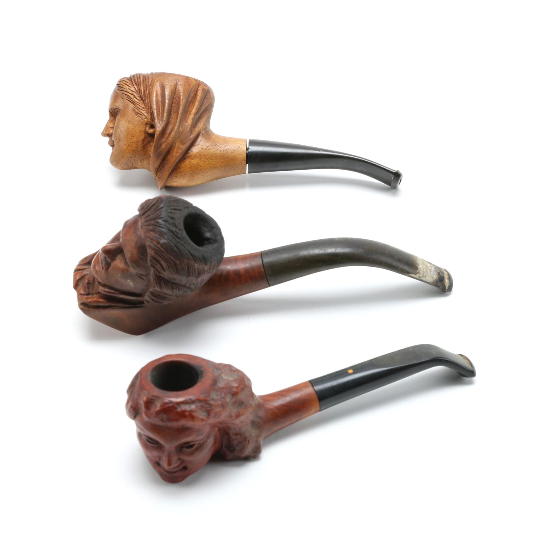 Figural Smoking Pipes Including Beethoven