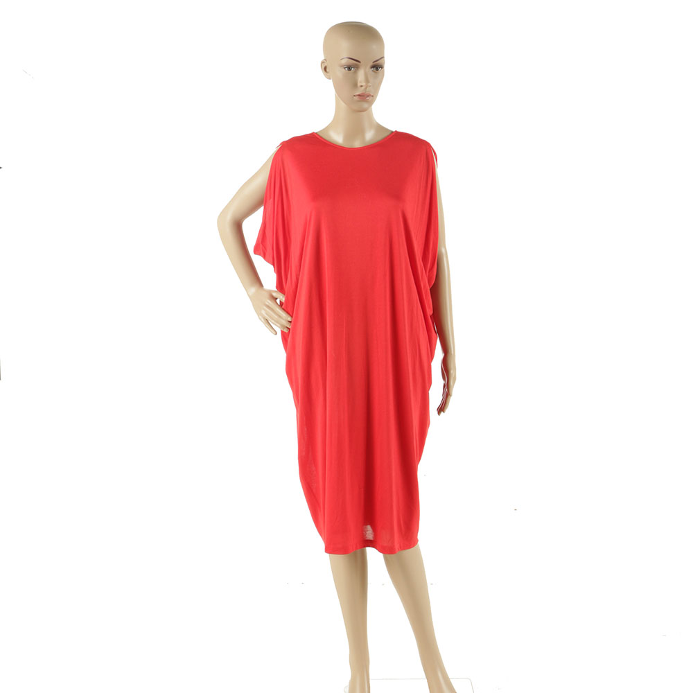 Halston's Iconic Red Cowl Jersey Dress, Size 48, New With Tag