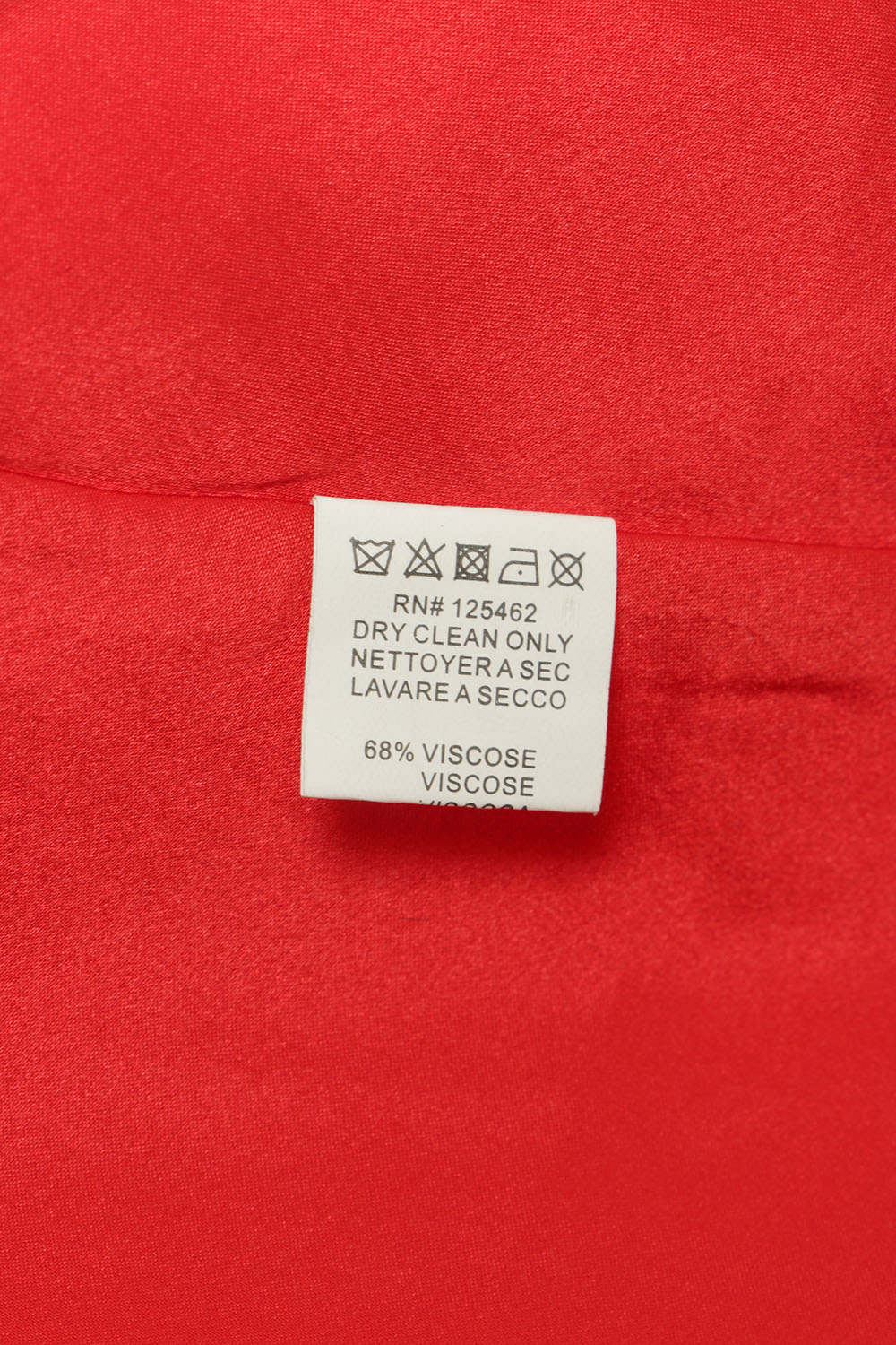 Halston's Iconic Red Cowl Jersey Dress, Size 48, New With Tag