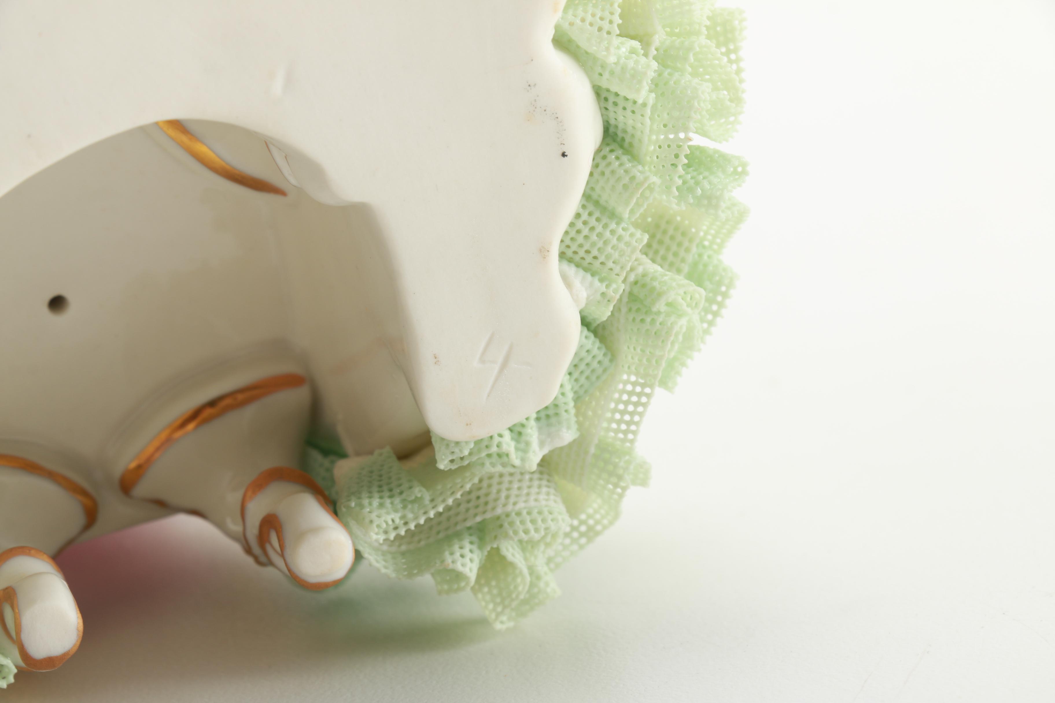 Vintage Porcelain "Sinead" Irish Dresden Lace Figurine C. 1978