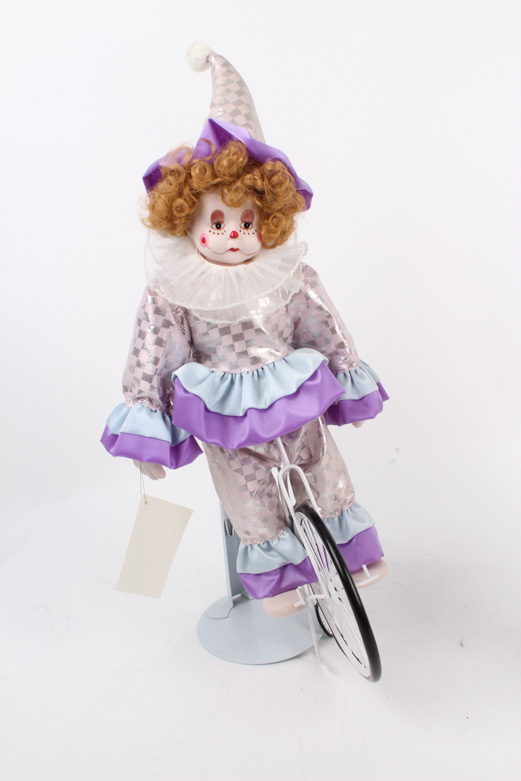 Pair of Brinn's and Heritage Clown Dolls