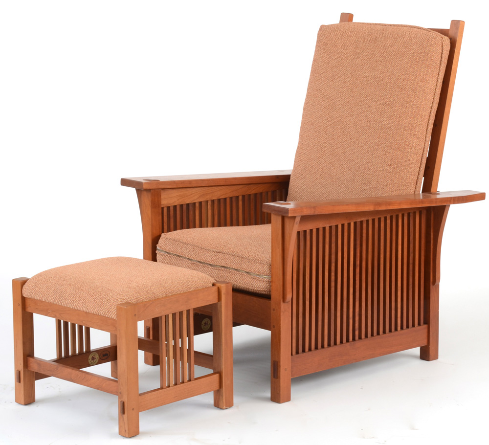 Stickley Furniture Morris Chair and Footstool