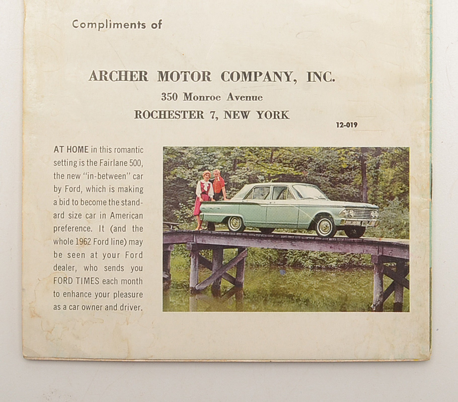 March 1962 Copy of "Ford Times" Featuring Charley Harper Cover