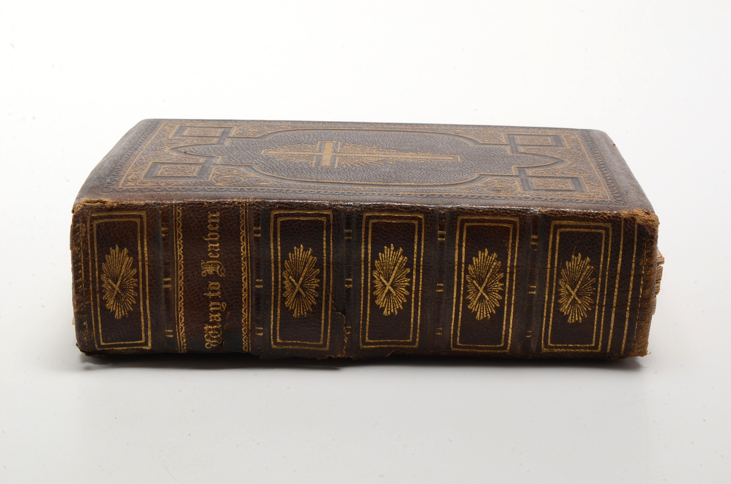 Vintage Catholic Sick Box and Antique Prayer Manual "The Way to Heaven"