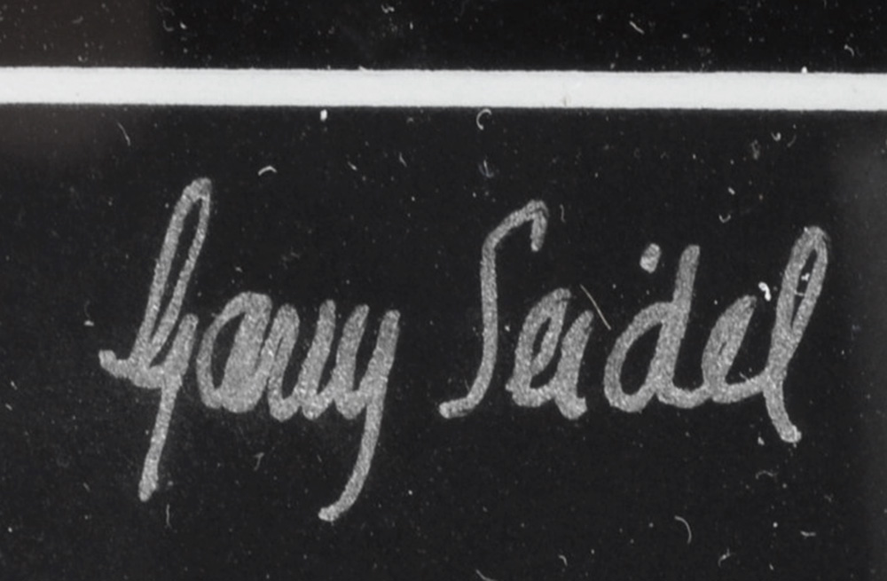 Garry Seidel Signed Silver Gelatin Photograph of Cemetery Angel