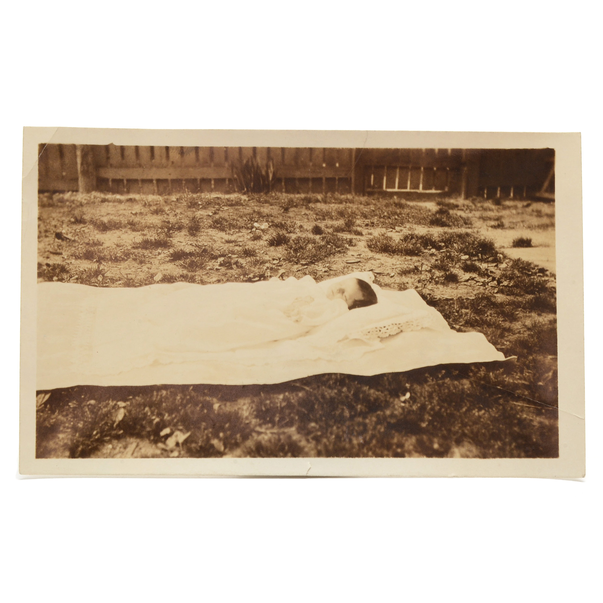 Victorian Postmortem Silver Gelatin Photograph of an Infant
