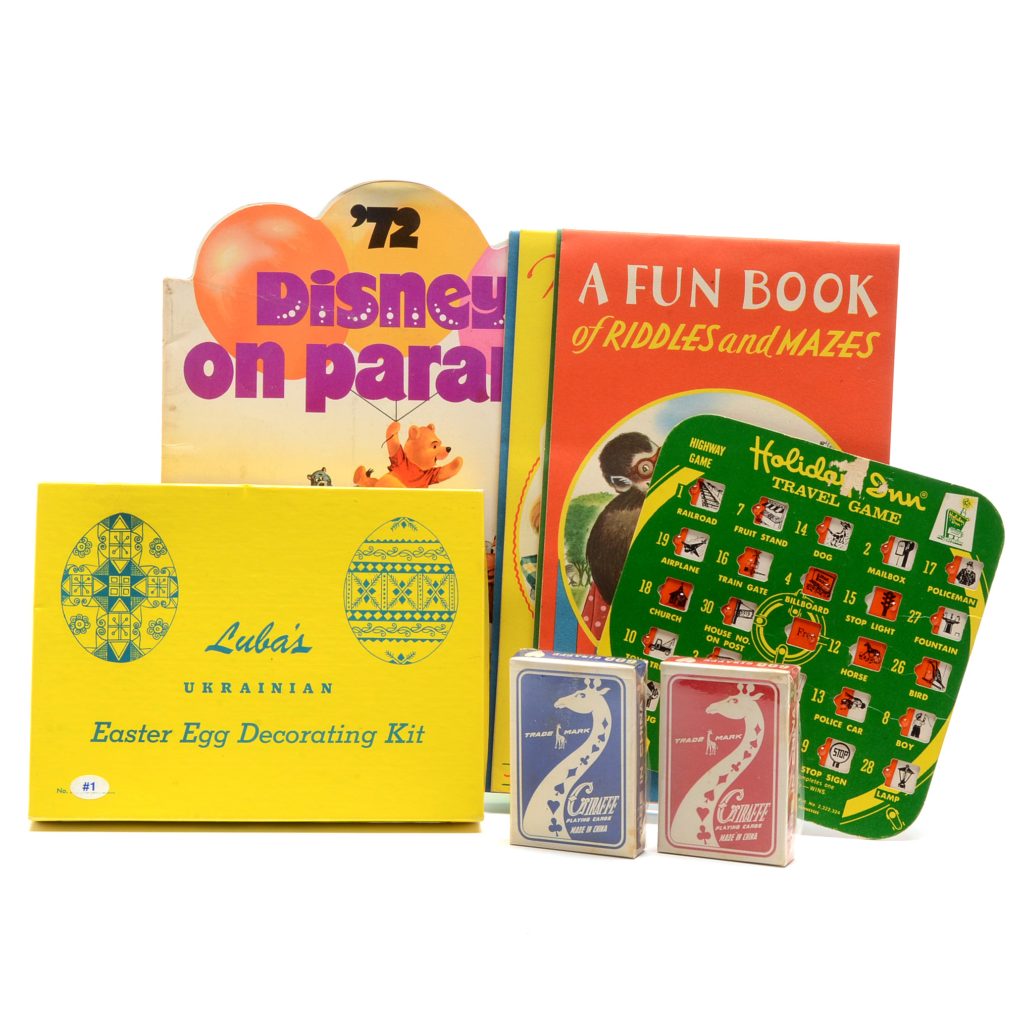 Collection of Vintage Children's Ephemera and Games
