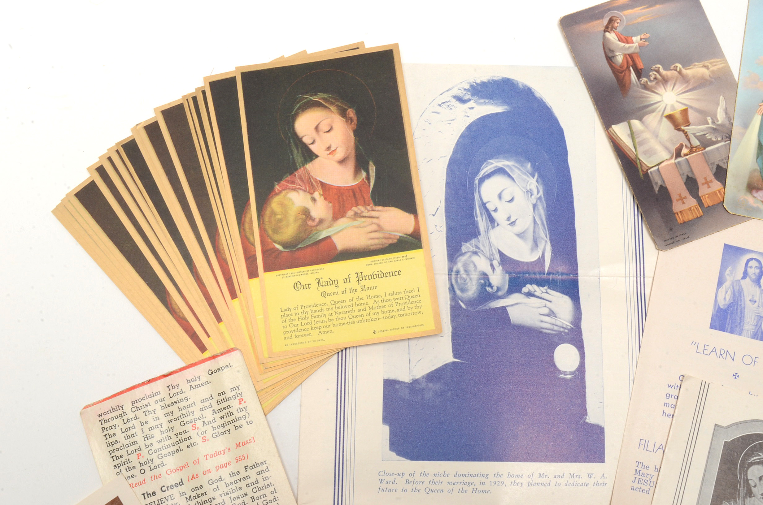 Collection of Vintage Prayer Cards