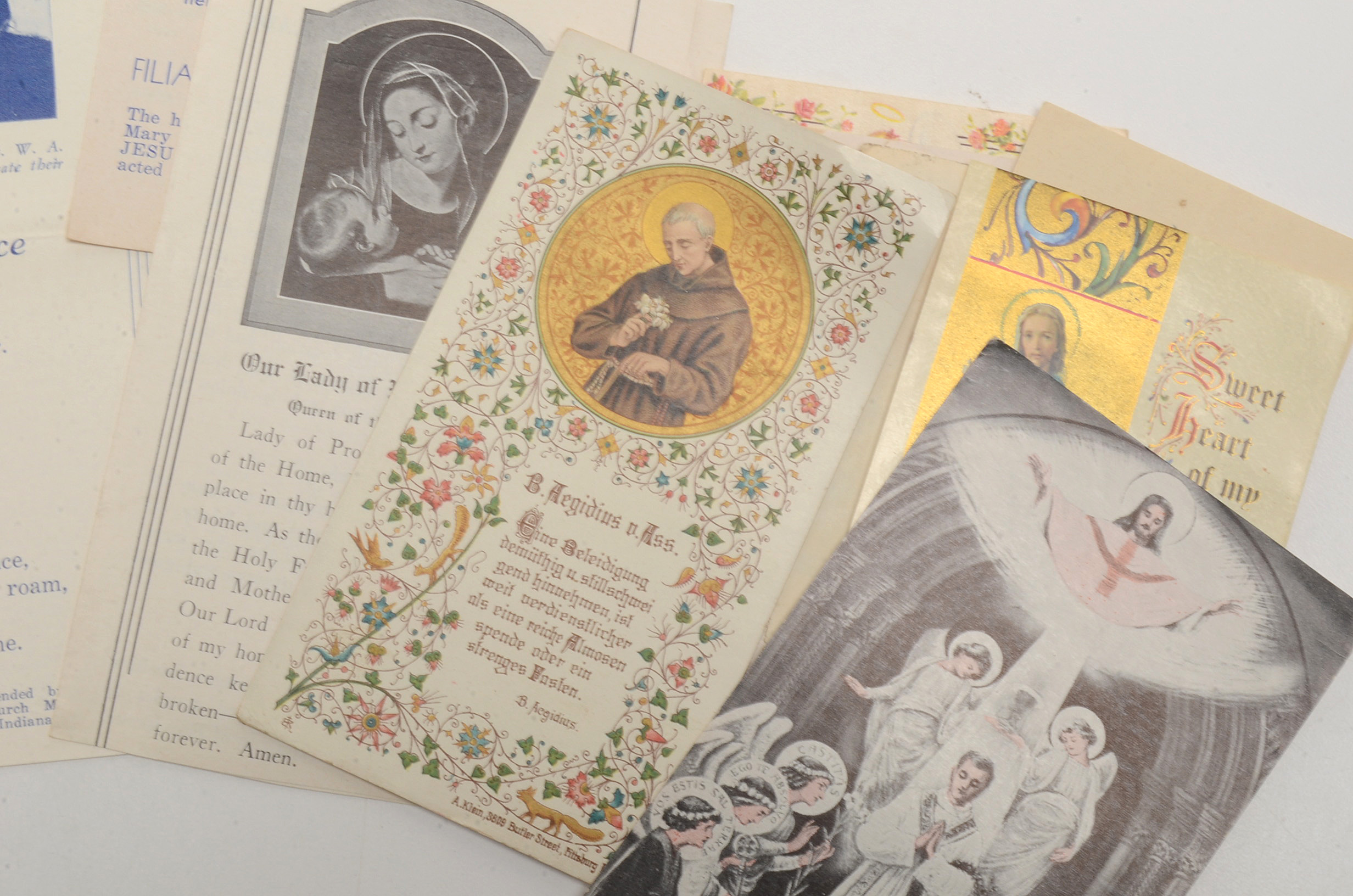 Collection of Vintage Prayer Cards