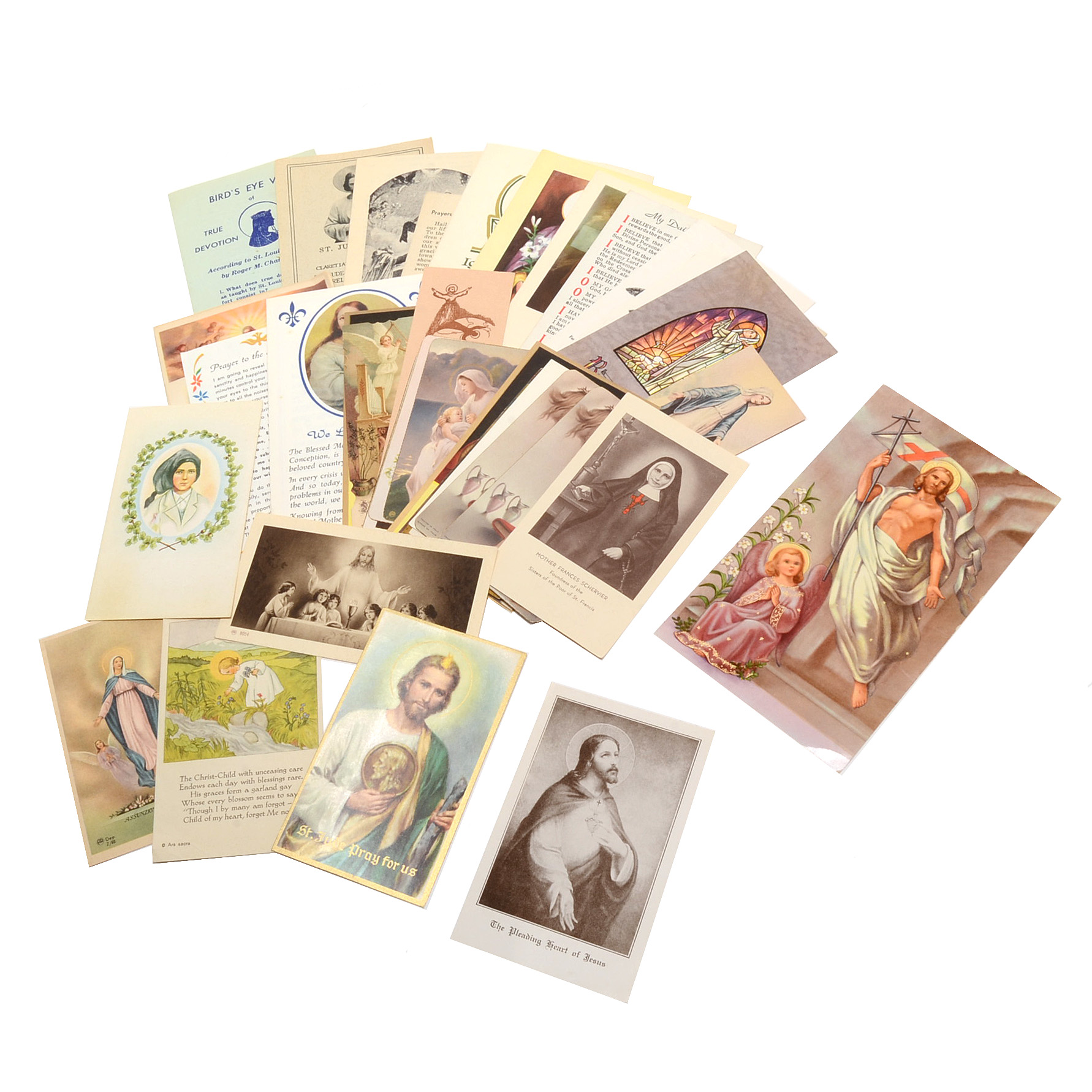 Collection of Vintage Prayer Cards
