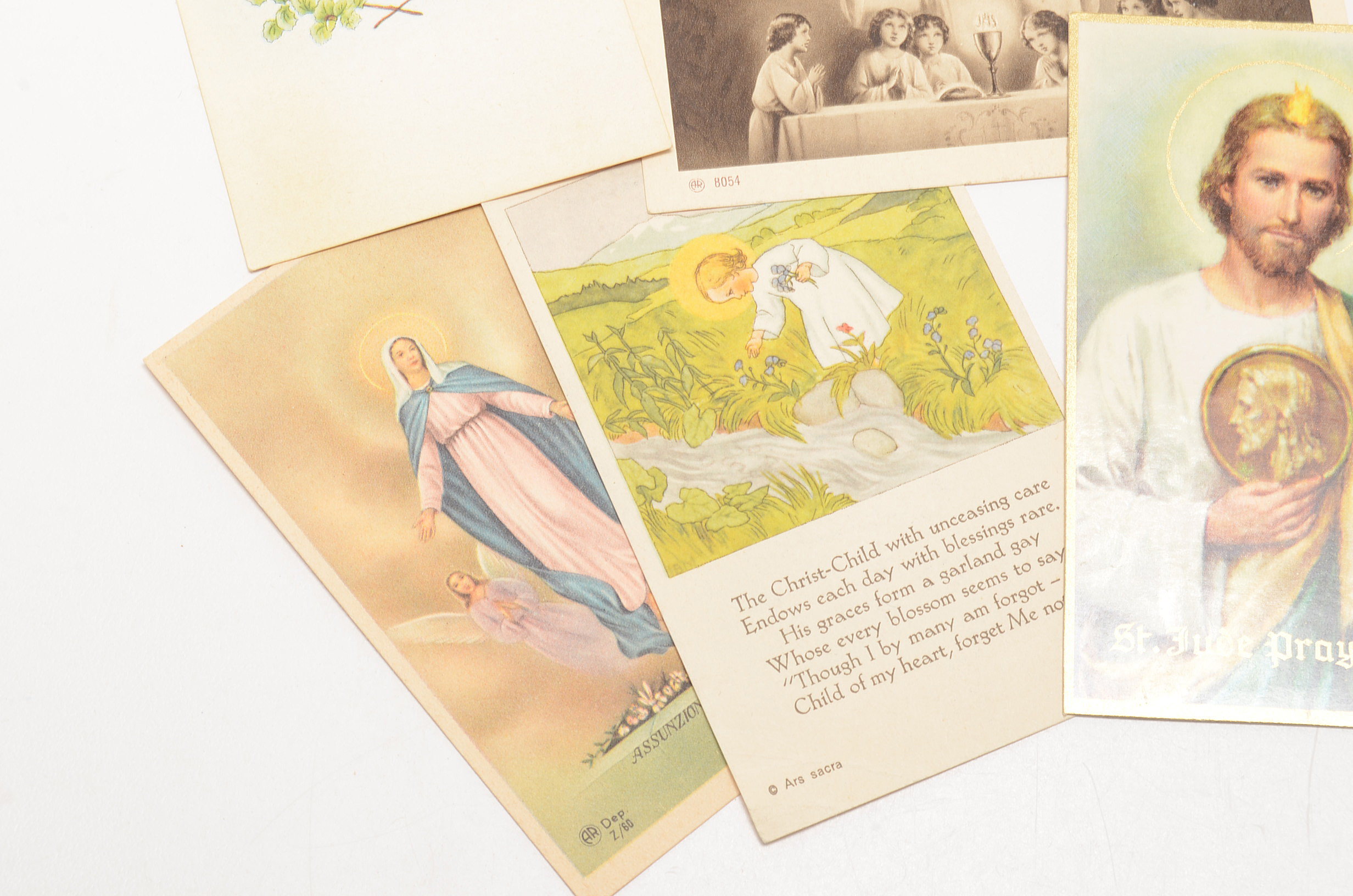 Collection of Vintage Prayer Cards