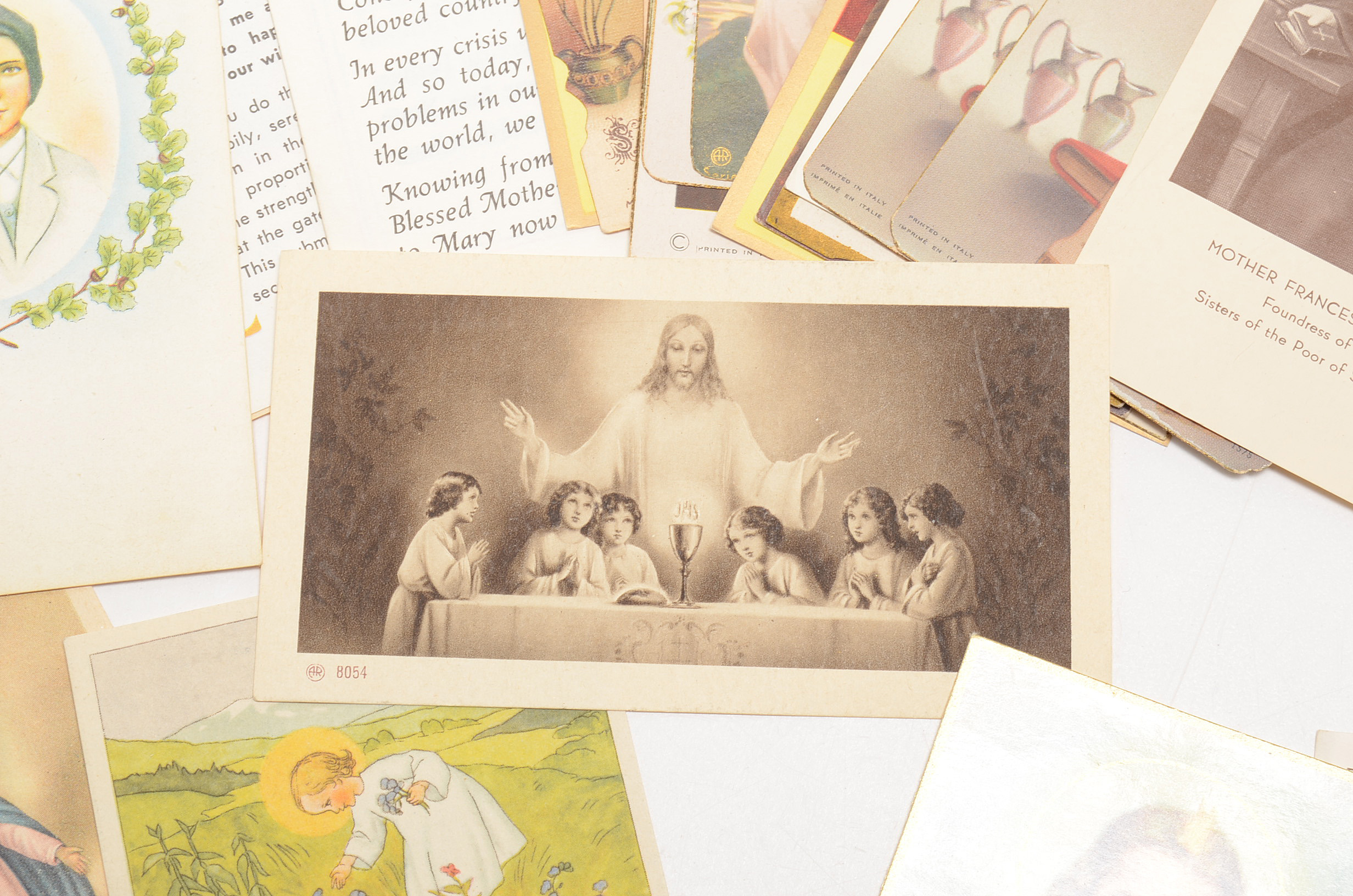 Collection of Vintage Prayer Cards