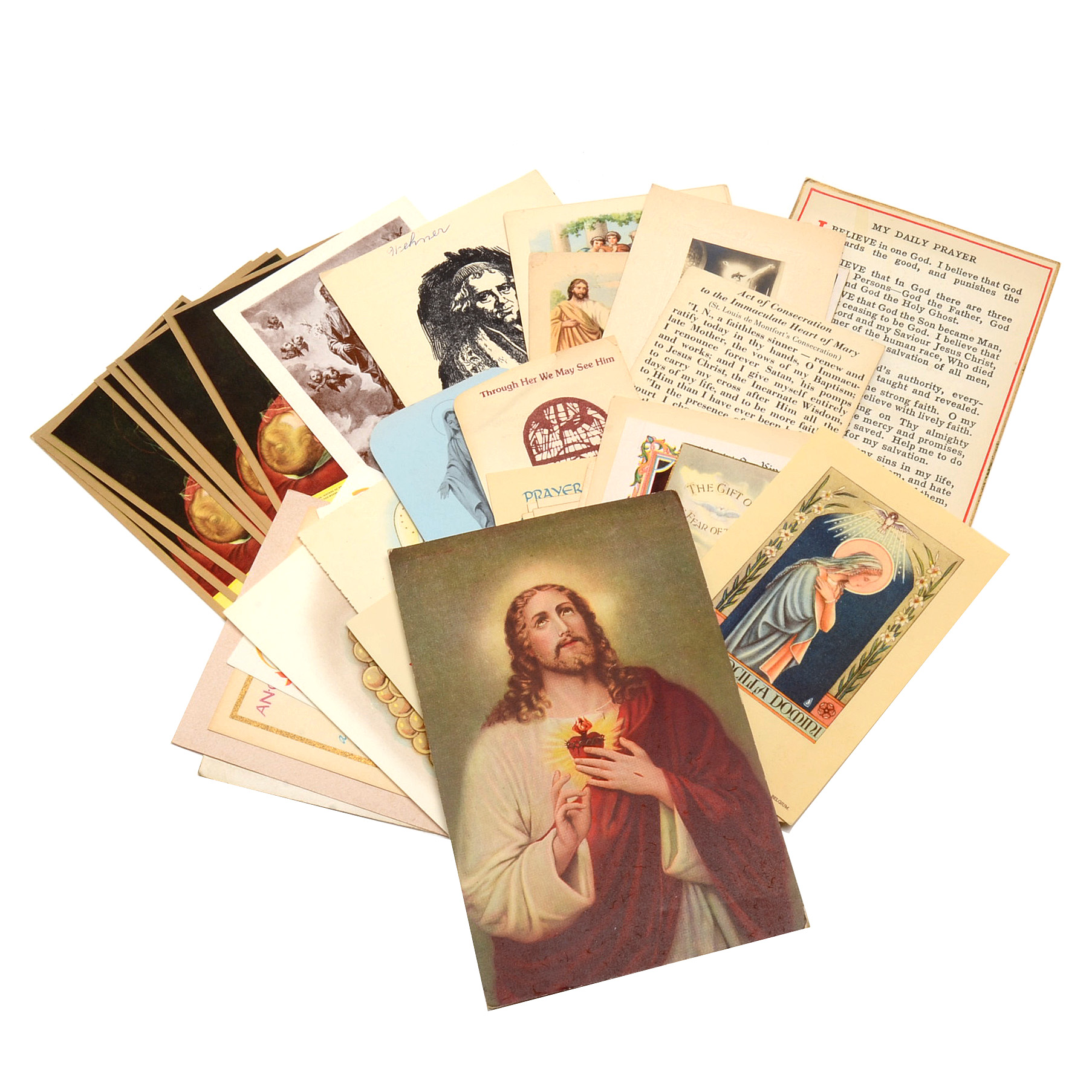 Collection of Vintage Prayer Cards