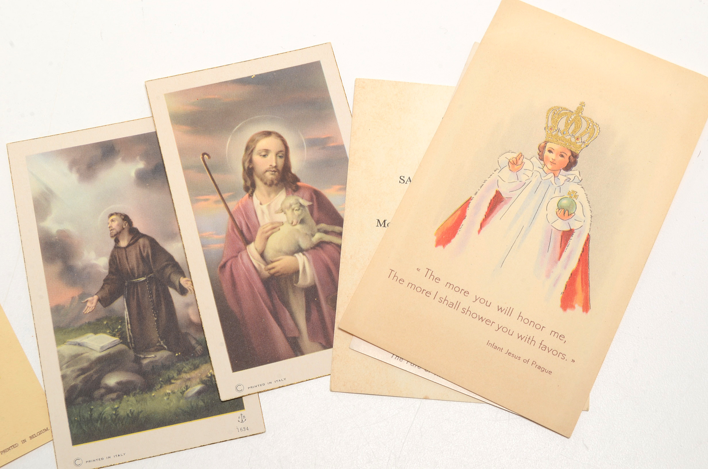 Collection of Vintage Prayer Cards