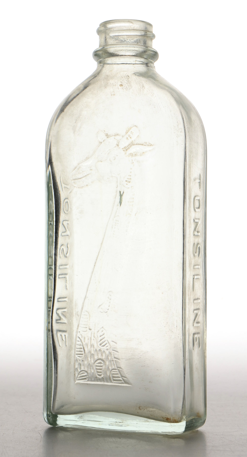 Collection of Antique Tonsiline Glass Medicine Bottles