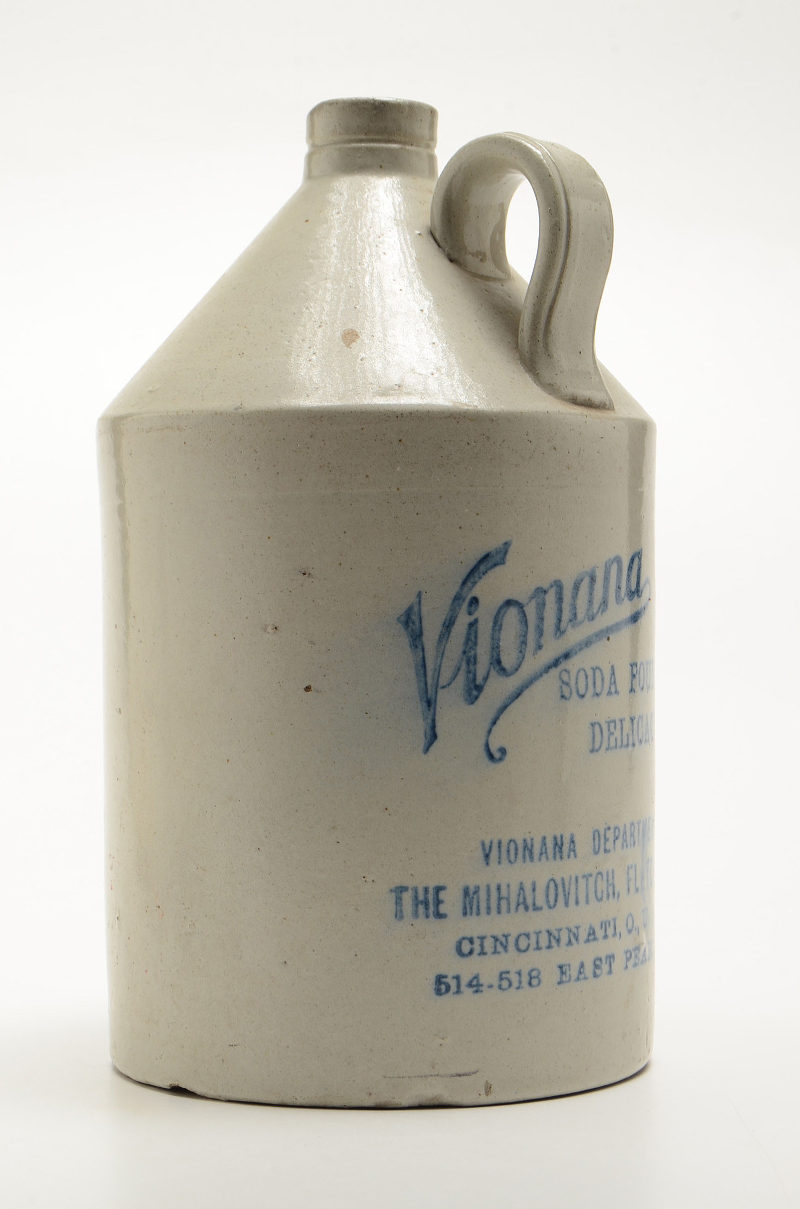 Stoneware Jug with Cincinnati Advertisement