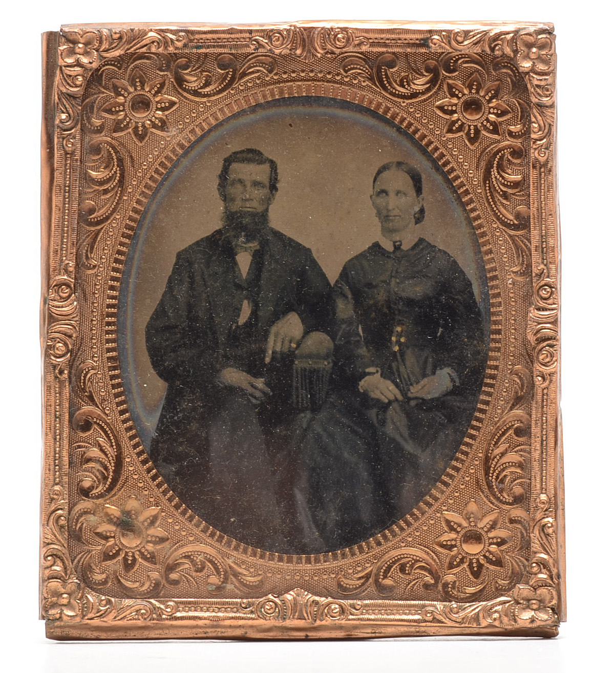Early Portrait Photographs and Cast Iron Parasol Hook