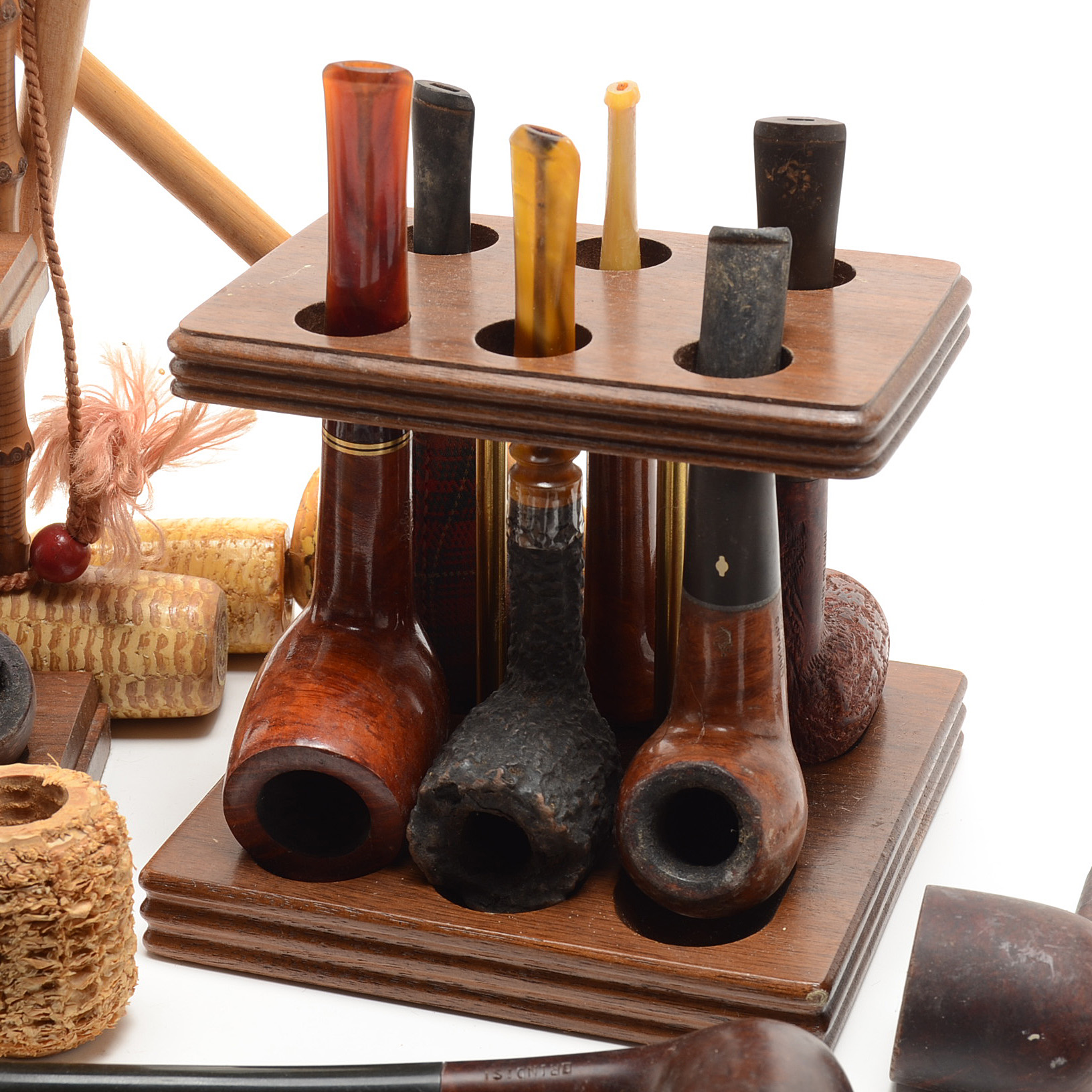 Collection of Vintage Tobacco Pipes