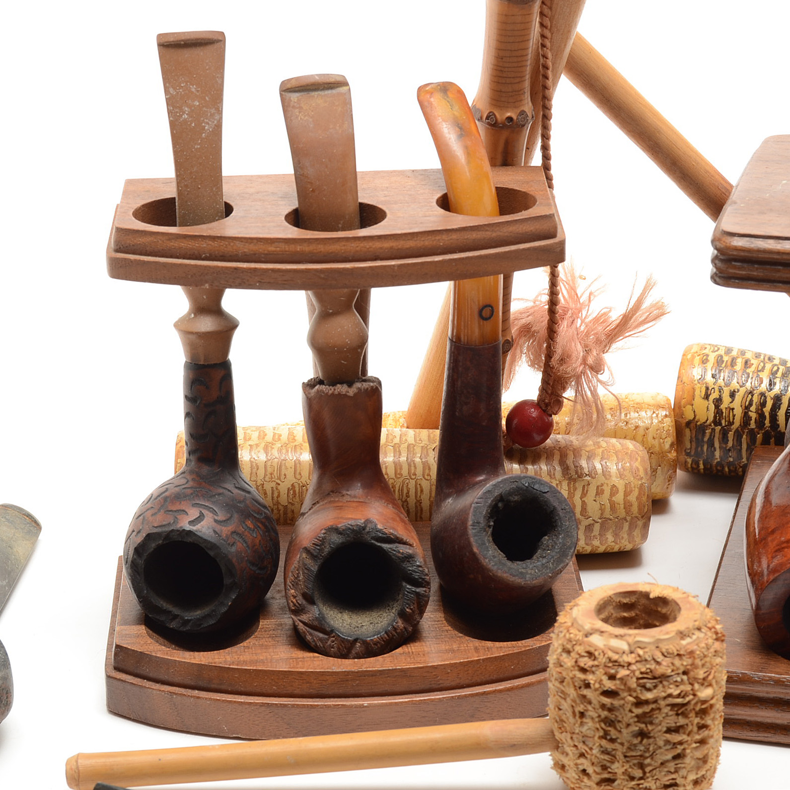 Collection of Vintage Tobacco Pipes