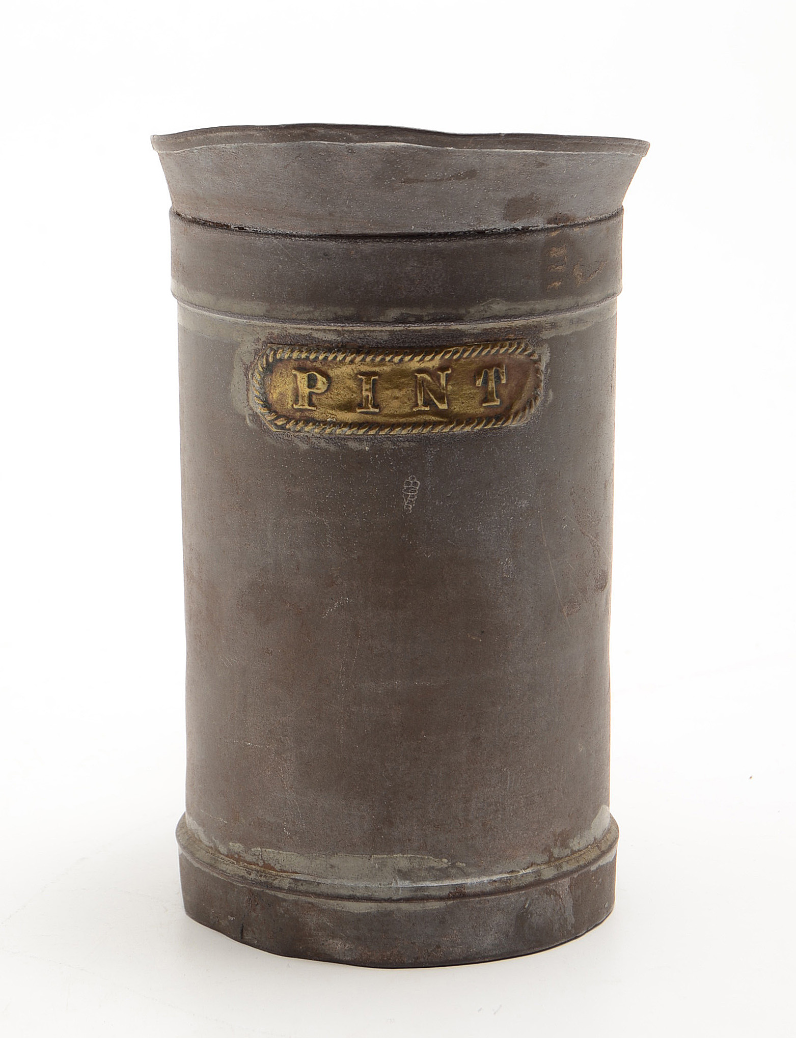 Tin Pint Measure and Two Miniature Rolling Pins