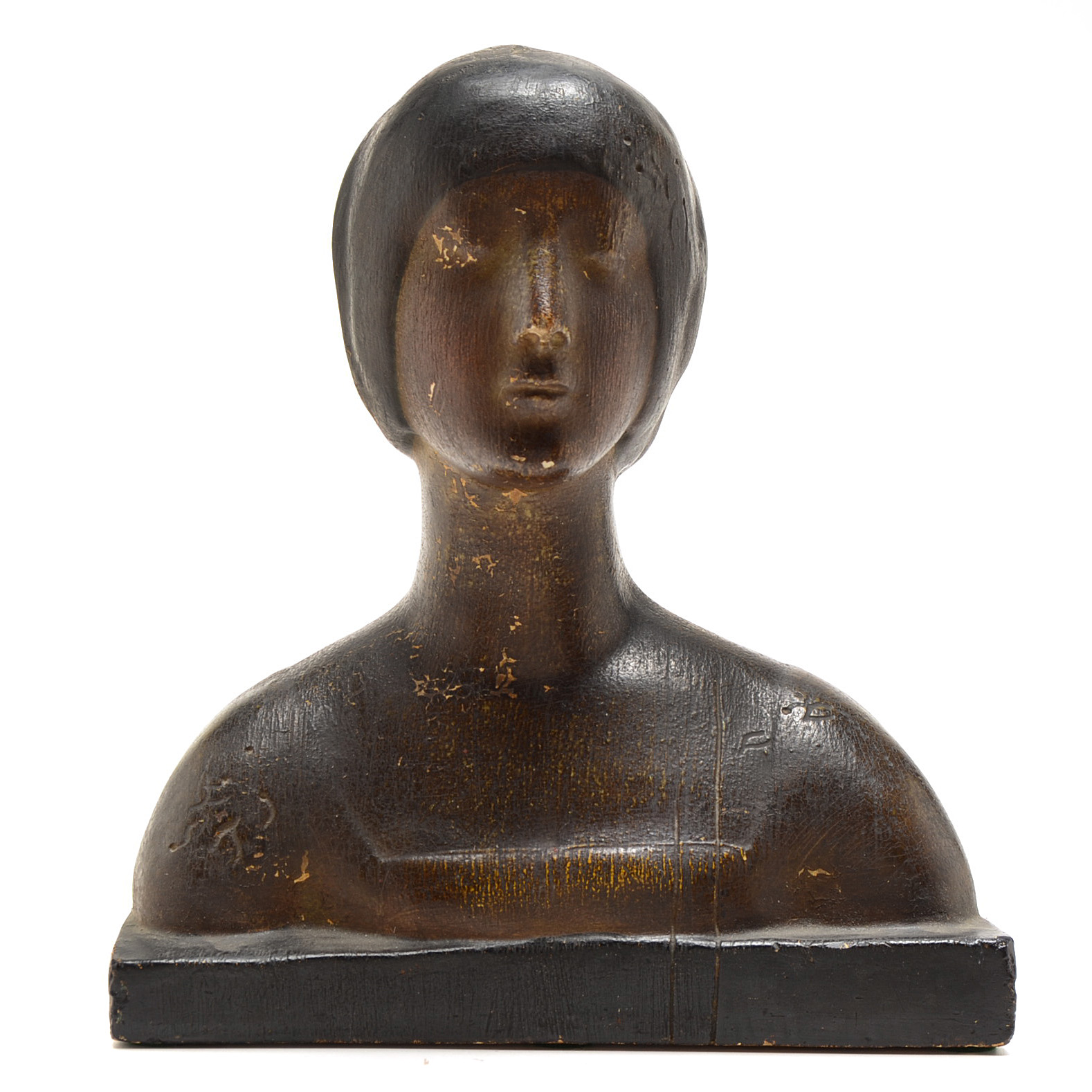 Plaster Bust of Medieval Style Woman