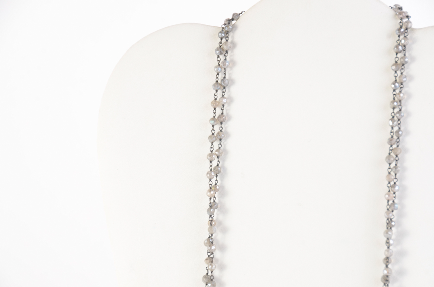 Labradorite Necklace and Glass Bead Set