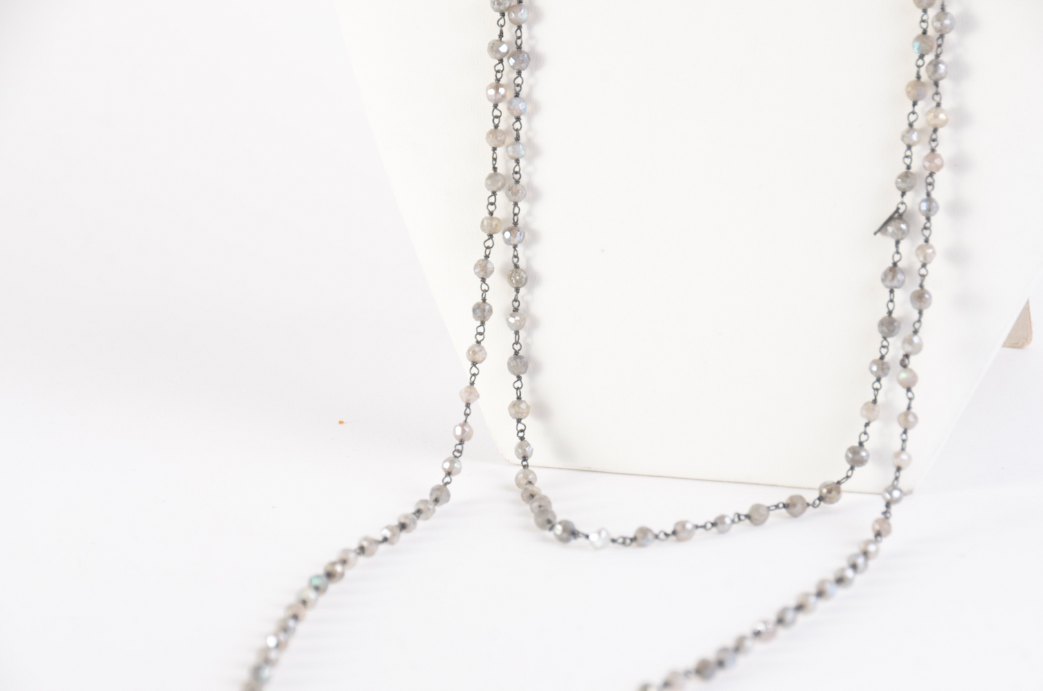 Labradorite Necklace and Glass Bead Set