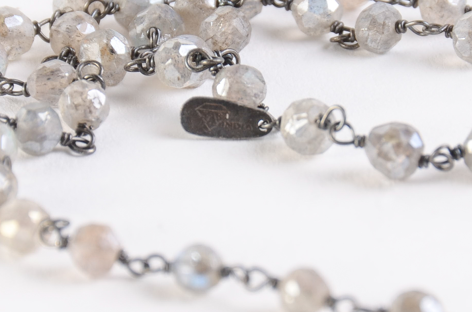 Labradorite Necklace and Glass Bead Set