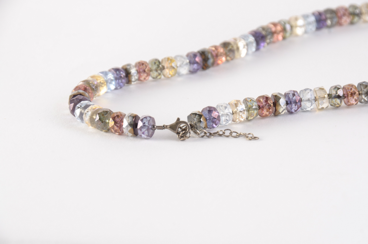 Labradorite Necklace and Glass Bead Set