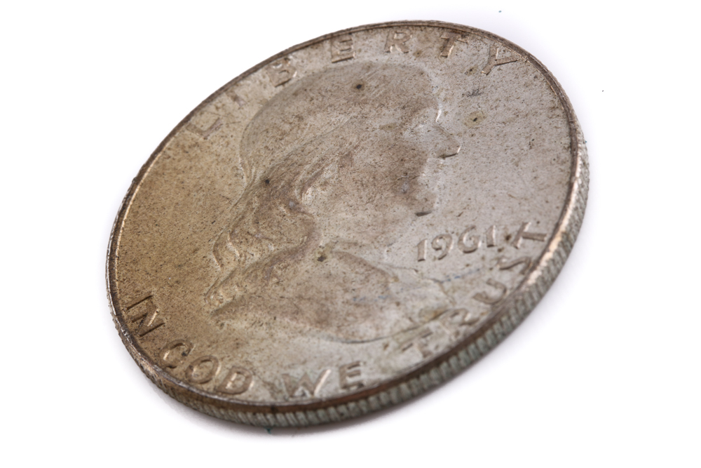 1961 D Franklin Silver Half Dollar