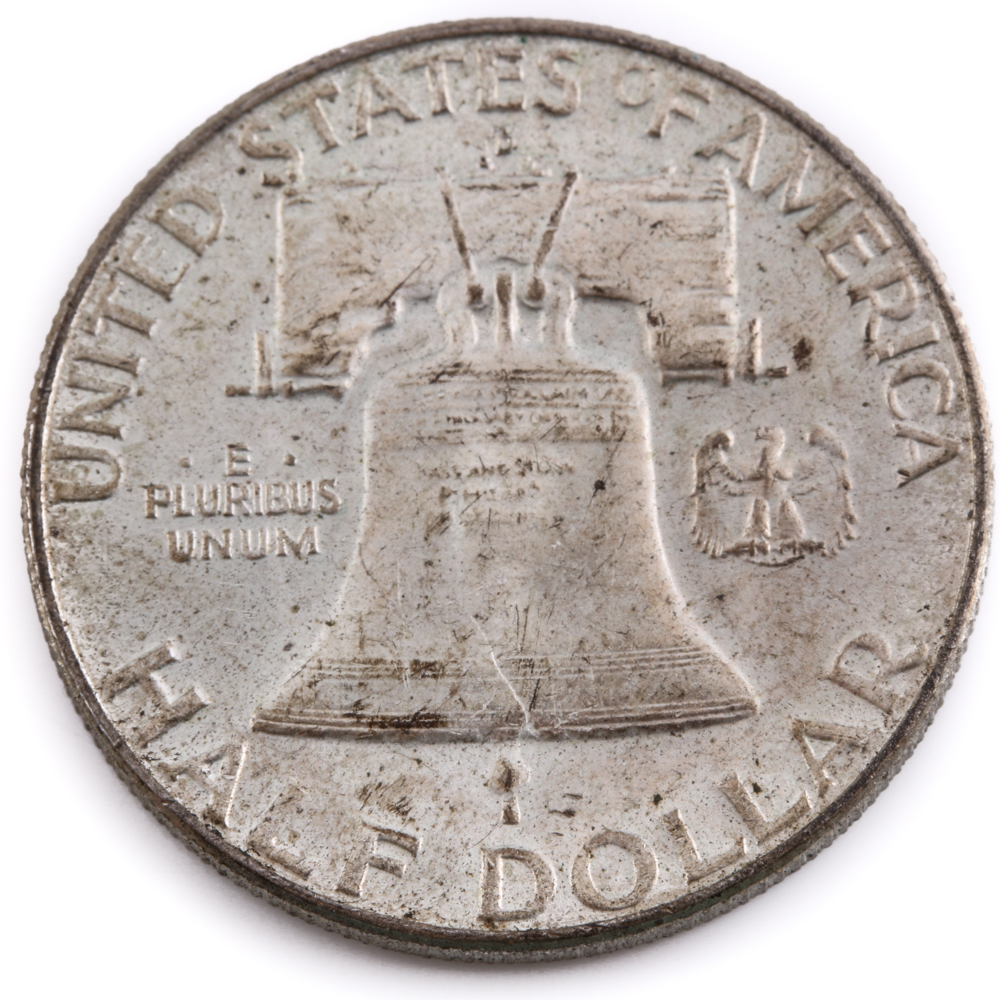 1961 D Franklin Silver Half Dollar