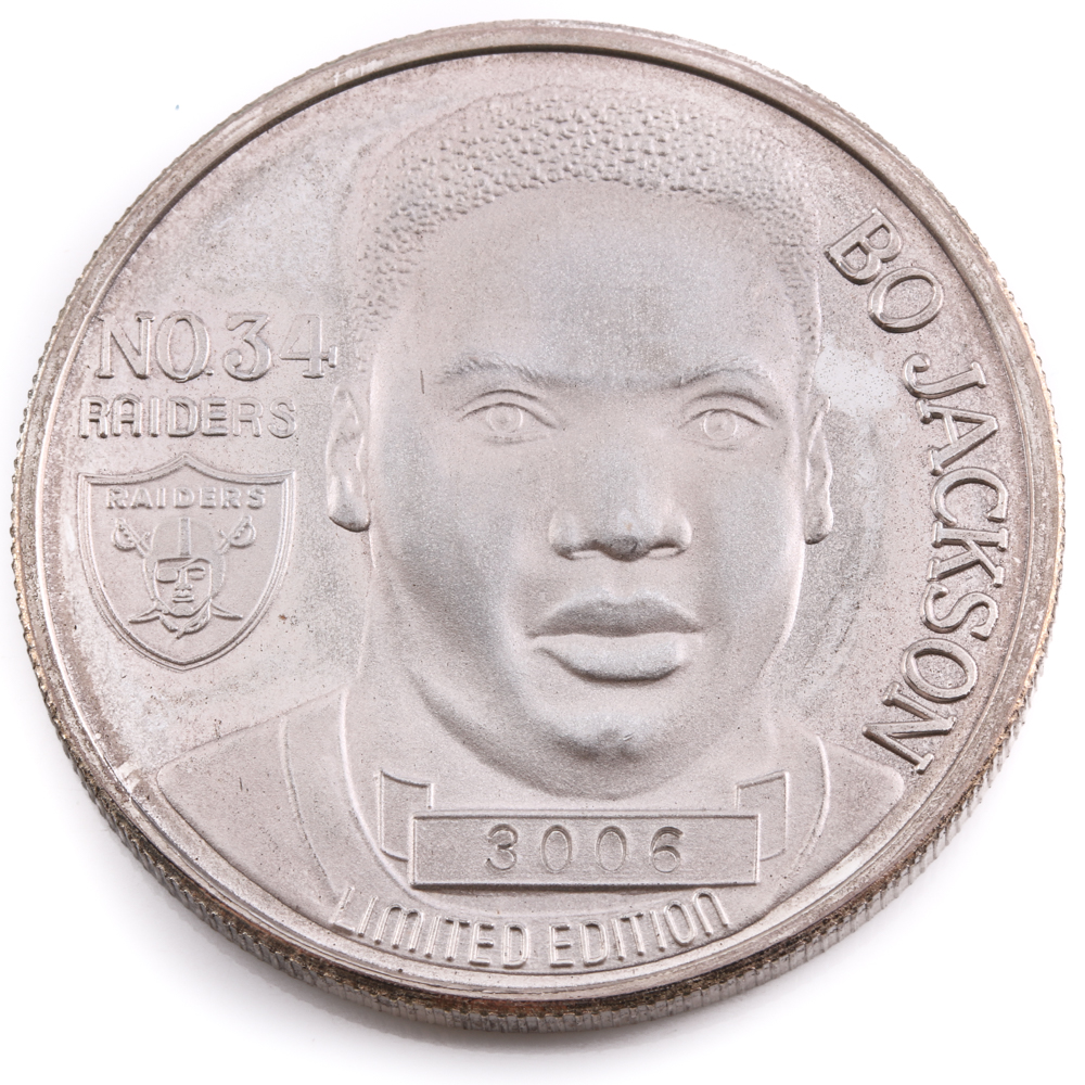 1990 Bo Jackson Sports Star Silver Round