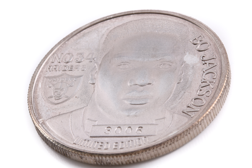 1990 Bo Jackson Sports Star Silver Round