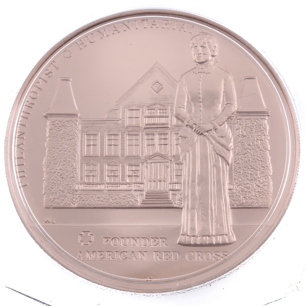 1926 Commemorative Medallion and a Clara Barton Commemorative Coin